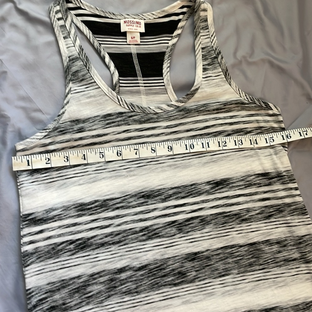 Mossimo Supply Co. racerback womens tank | black and white | size small - Picture 8 of 8
